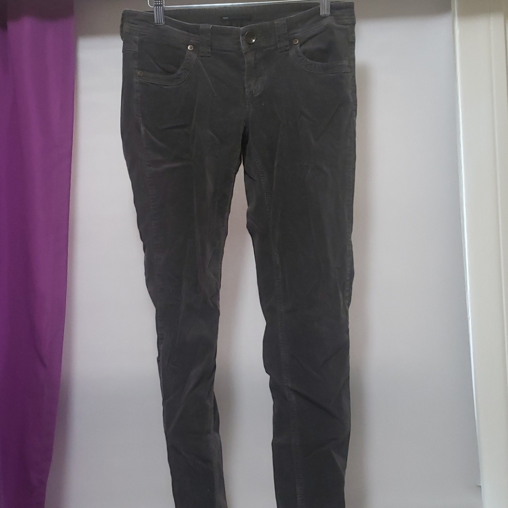 Gray curdoray pants